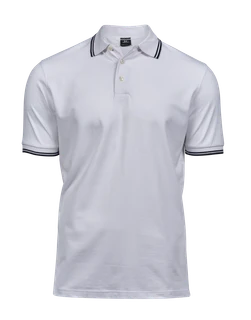 Luxury Stripe Stretch Polo