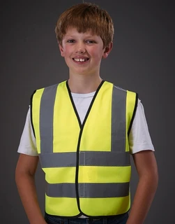 Kids Hi-Vis 2 Band + Brace Waistcoat