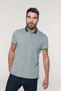 Men's Two-Tone Marl Polo Shirt K266