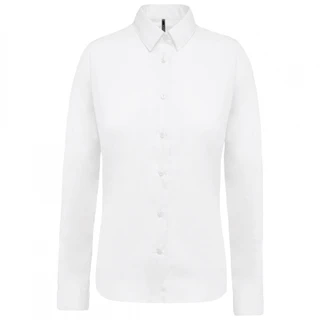 K510 Ladies’ long-sleeved cotton poplin shirt