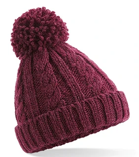 Junior Cable Knit Melange Beanie