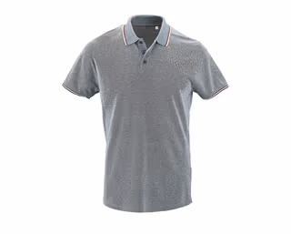 Men's heather polo shirt  