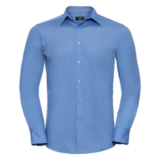 Men’s Long Sleeve Tailored Polycotton Poplin Shirt