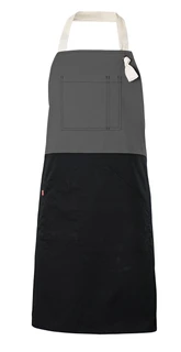 TWO-TONE BIB APRON