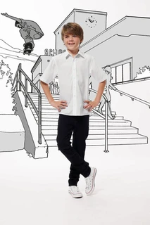 Kid's Short Sleeve Poplin Shirt