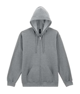 Midweight Fleece Adult Full Zip Hooded Sweatshirt