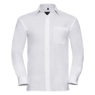 Men’s Long Sleeve Classic Pure Cotton Poplin Shirt 