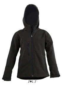 Kid's hooded softshell 