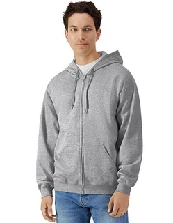 Midweight Fleece Adult Full Zip Hooded Sweatshirt