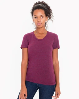 WOMEN'S TRI-BLEND SHORT SLEEVE TRACK T-SHIRT