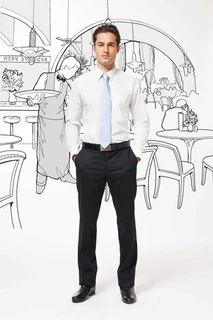 Mens Long Sleeve Poplin Shirt