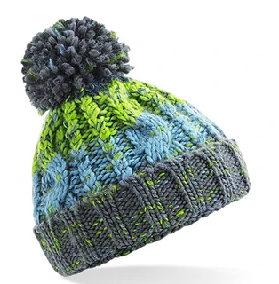 Junior Corkscrew Pom Pom Beanie