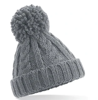 Infant Cable Knit Melange Beanie