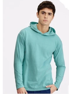 Adult Heavyweight LS Hooded Tee