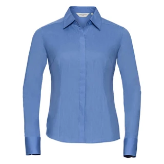 Ladies' LS Fitted Polycotton Poplin Shirt