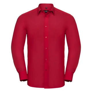 Men’s Long Sleeve Tailored Polycotton Poplin Shirt