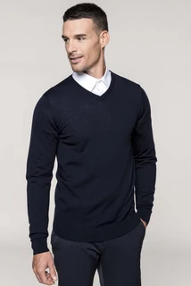 Men’s V-neck merino jumper K985