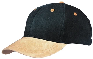 6 Panel Cap with suede peak
