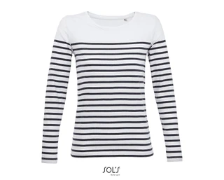 Women's long sleeve striped T-shirt 