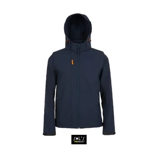 Softshell jacket with removable hood and sleeves 
