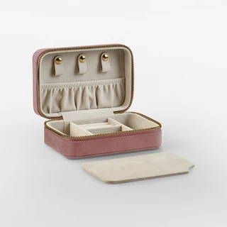 Velvet Travel Jewellery Box