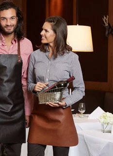 Leather Bistro Apron Pelieri