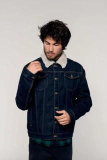 Men’s sherpa-lined denim jacket K6138