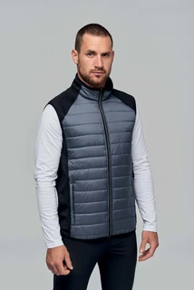 Dual-fabric sleeveless sports jacket PA235