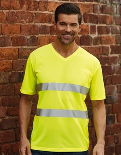 Hi-Vis Super Light V-Neck T-Shirt