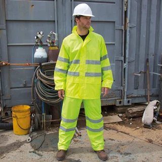 High Viz Waterproof Suit