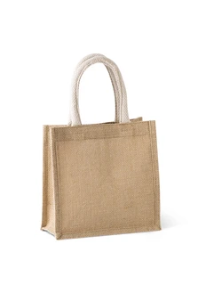 Jute canvas tote shopping bag KI0272