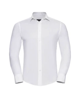 Men’s Long Sleeve Fitted Stretch Shirt