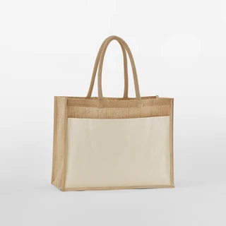 Cotton Pocket Natural Starched Jute Shopper