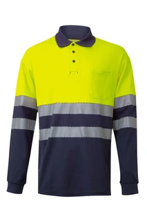 RS LS TWO-TONE COTTON POLO