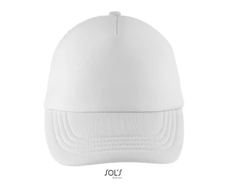 Kids' five panel mesh cap 
