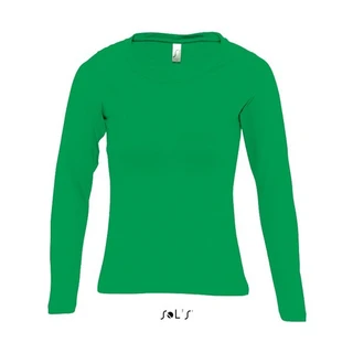 Women's round neck long sleeve T-shirt 