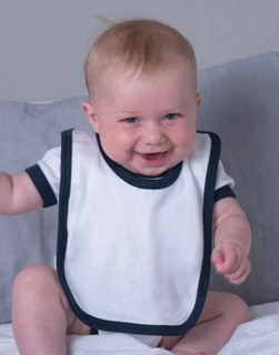 Baby Bib with Contrast Ties