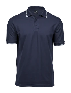Luxury Stripe Stretch Polo