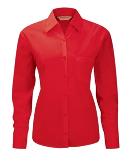 Ladies’ Long Sleeve Classic Polycotton Poplin Shirt
