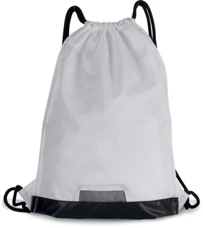 Drawstring bag with zipped pocket KI0163