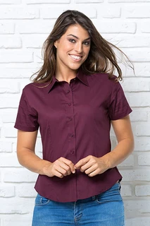 Shirt Lady Poplin Short Sleeve