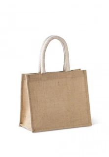 Jute canvas tote shopping bag KI0273