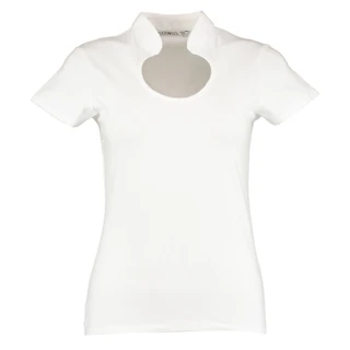 Corporate Top Keyhole Neck