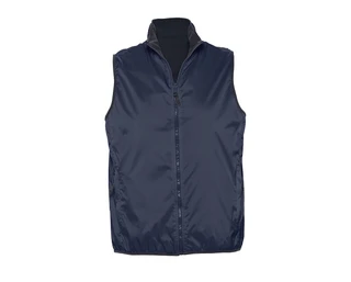 Unisex contrasted reversible bodywarmer 