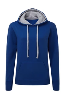Contrast Hooded Sweatshirt Women