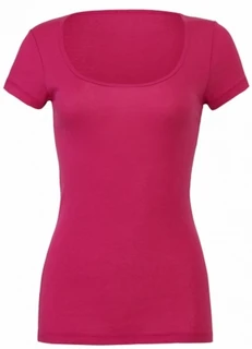 Ladies sheer scoop neck t-shirt