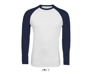 Men's two-colour T-shirt with long raglan sleeves  
