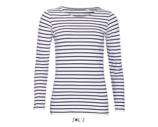 Women's long sleeve striped T-shirt  