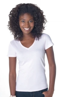 Ladies Tagless® V-Neck