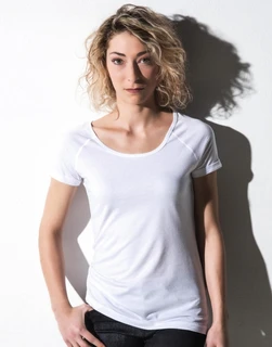Emily - Viscose-Cotton Rolled Up Raglan T-Shirt